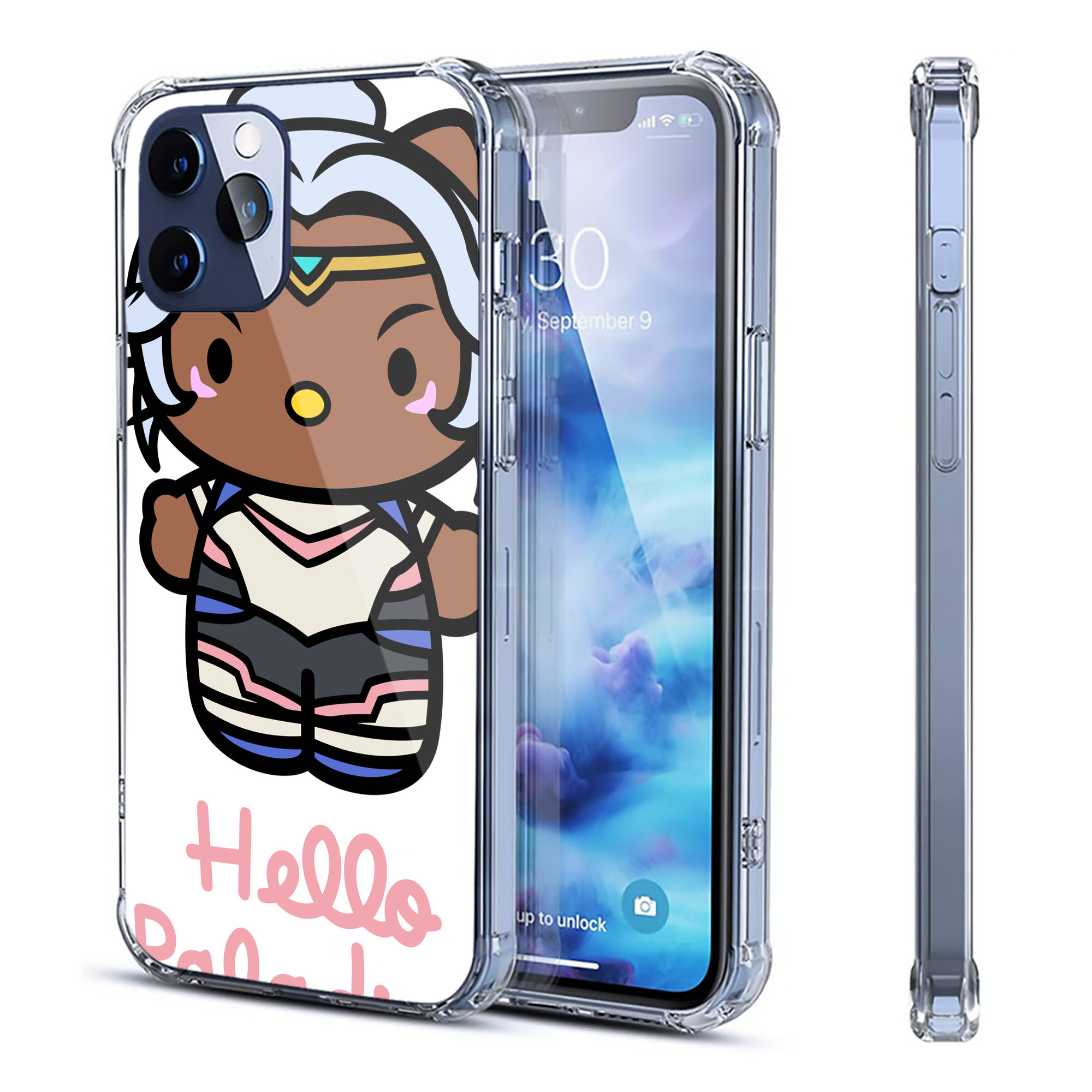 （画像用） Hello Kitty ハローキティ 【iPhone 12シリーズ対応】透明スマホケース（クリアソフトケース）